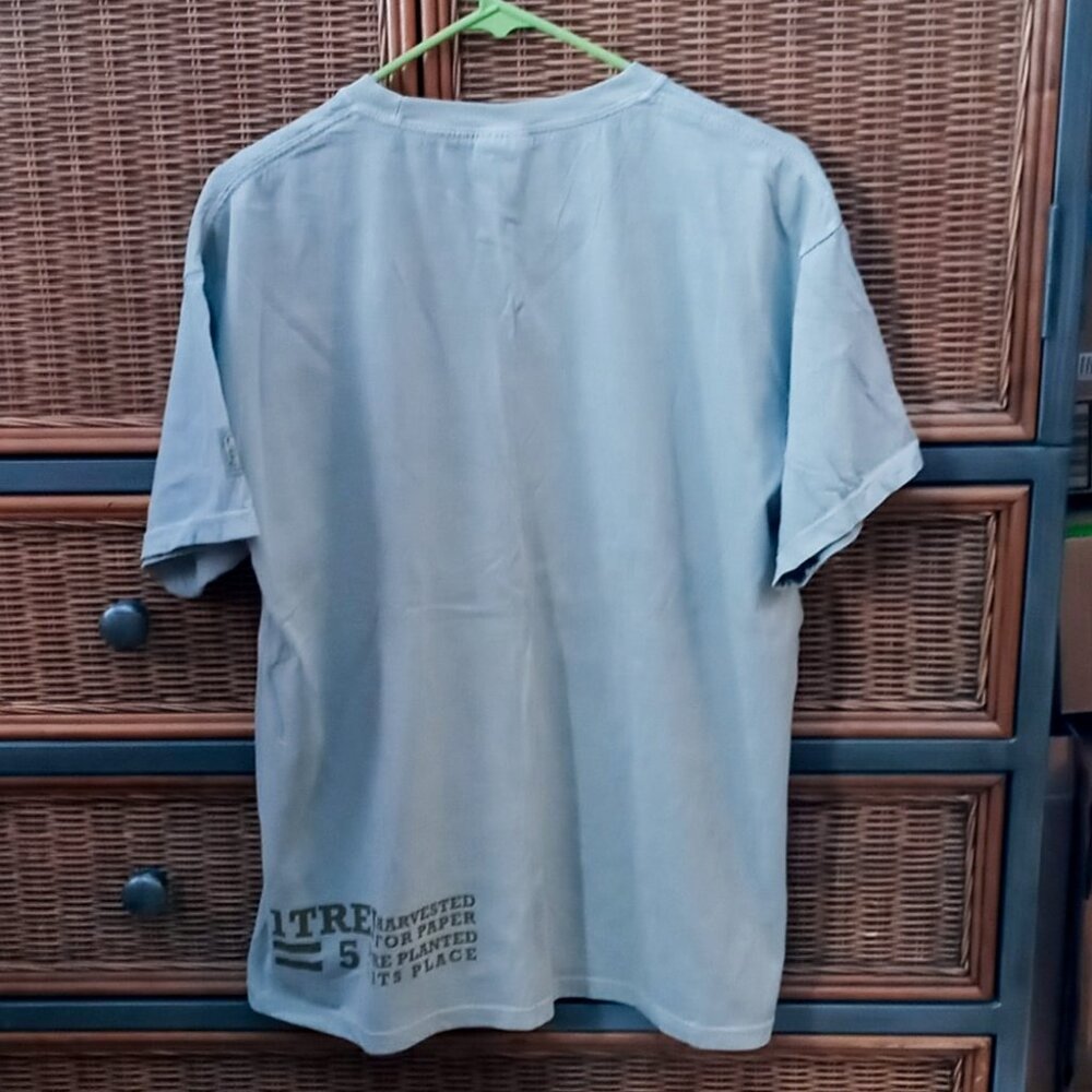 4 Million Trees are Planted Everyday by Industries Sage-green Awareness Tshirt - Picture 3 of 8